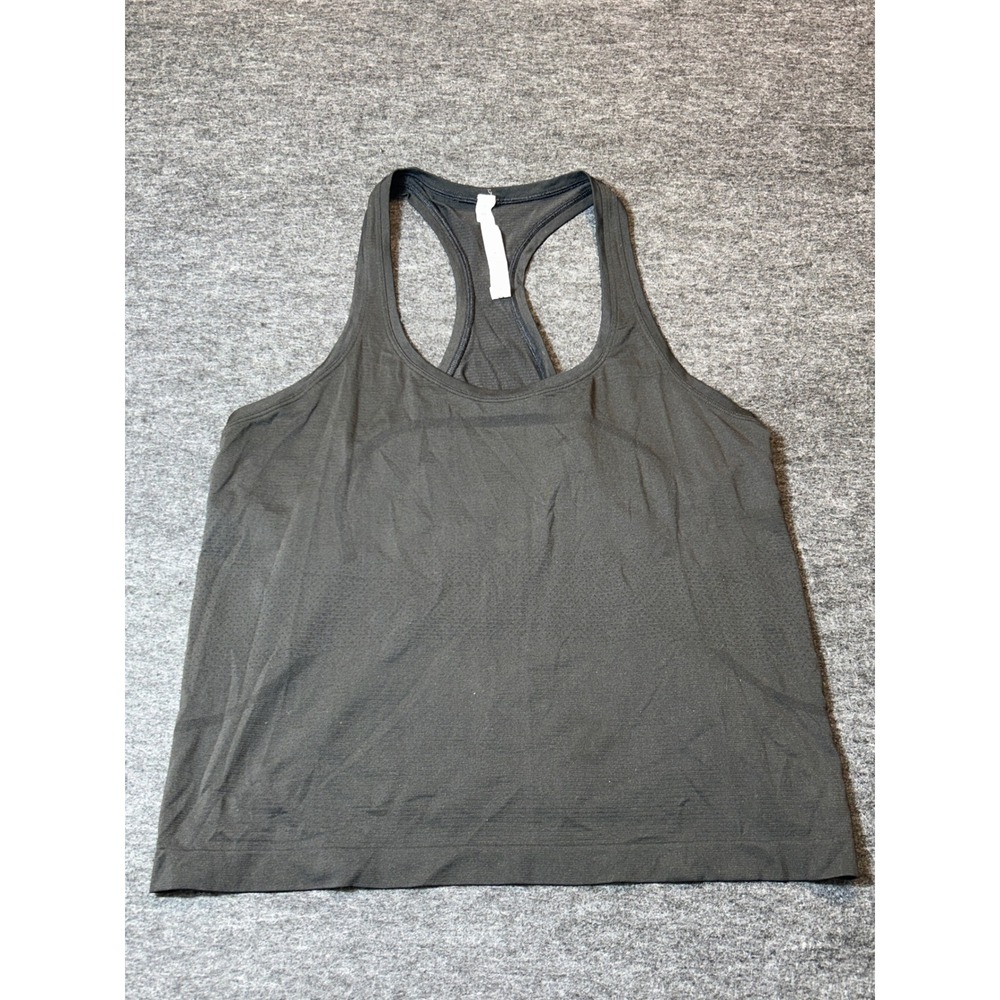 Lululemon Swiftly Tech Racerback Tank Top 2.0 Women 14 Black Activewear Seamless